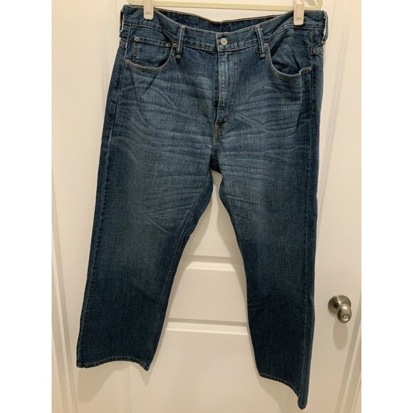 Levi’s 569 Jeans 38x30 Mens Medium Wash Loose Straight 5 Pocket - Picture 1 of 8